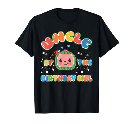 Uncle Of The Birthday Girl Melon Family Matching Funny T-Shirt