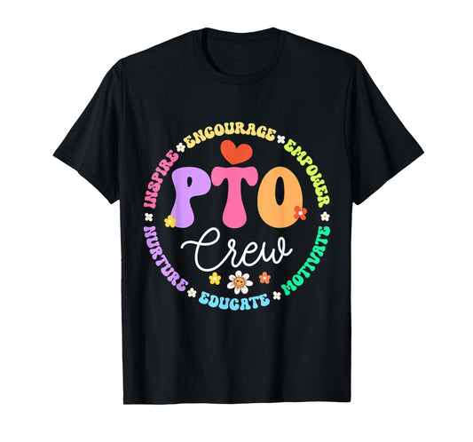 PTO Crew Back to School Matching Group Parent Teacher T-Shirt