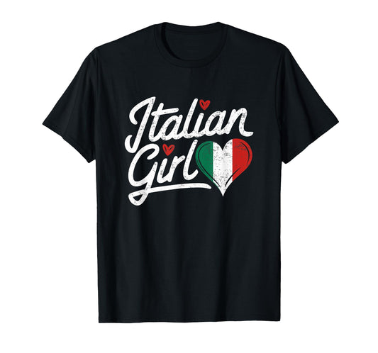 Culture italian Roots Italy Flag Cute Italian Girl italia T-Shirt