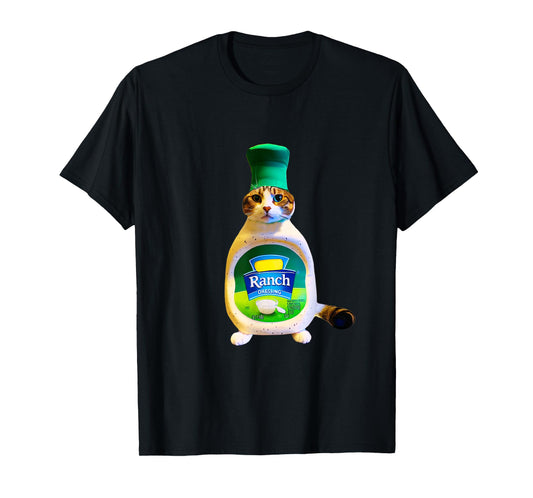 Ranch Dressing Cat Gift Funny Ranch Dressing Sauce Humor T-Shirt for Men Women Girls Kids
