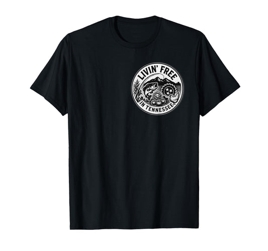 Livin Free in Tennessee Country Fun T-Shirt