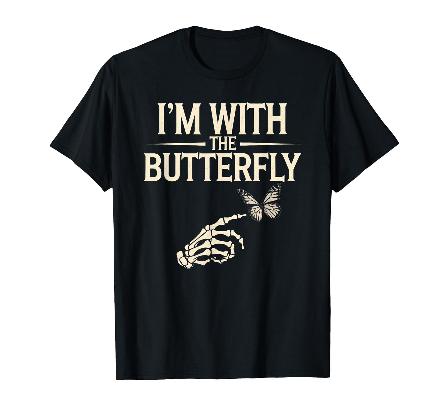 I'm With Butterfly Halloween Costume Couples Matching Gifts T-Shirt