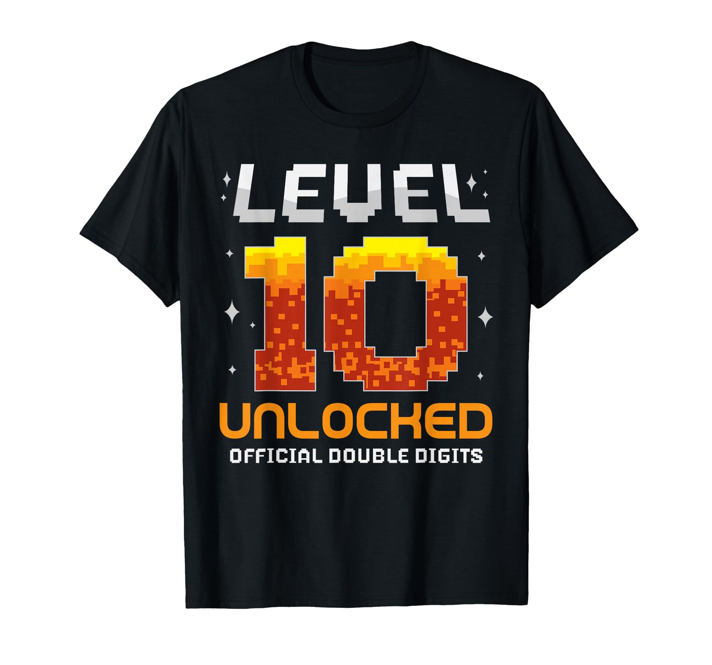 Level 10 Unlocked 10th Birthday Ten Years Old Gamer Gaming T-Shirt