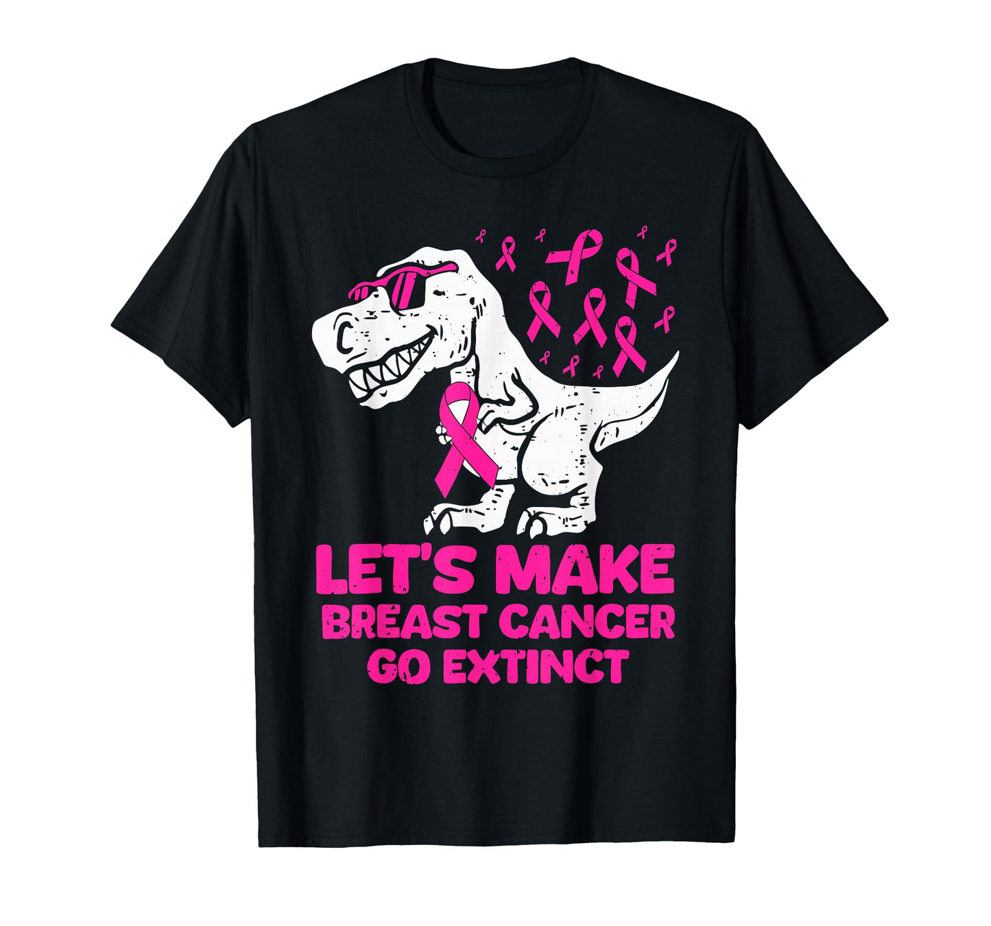 Lets Make Breast Cancer Extinct T-rex Dino Suppoter Toddler T-Shirt