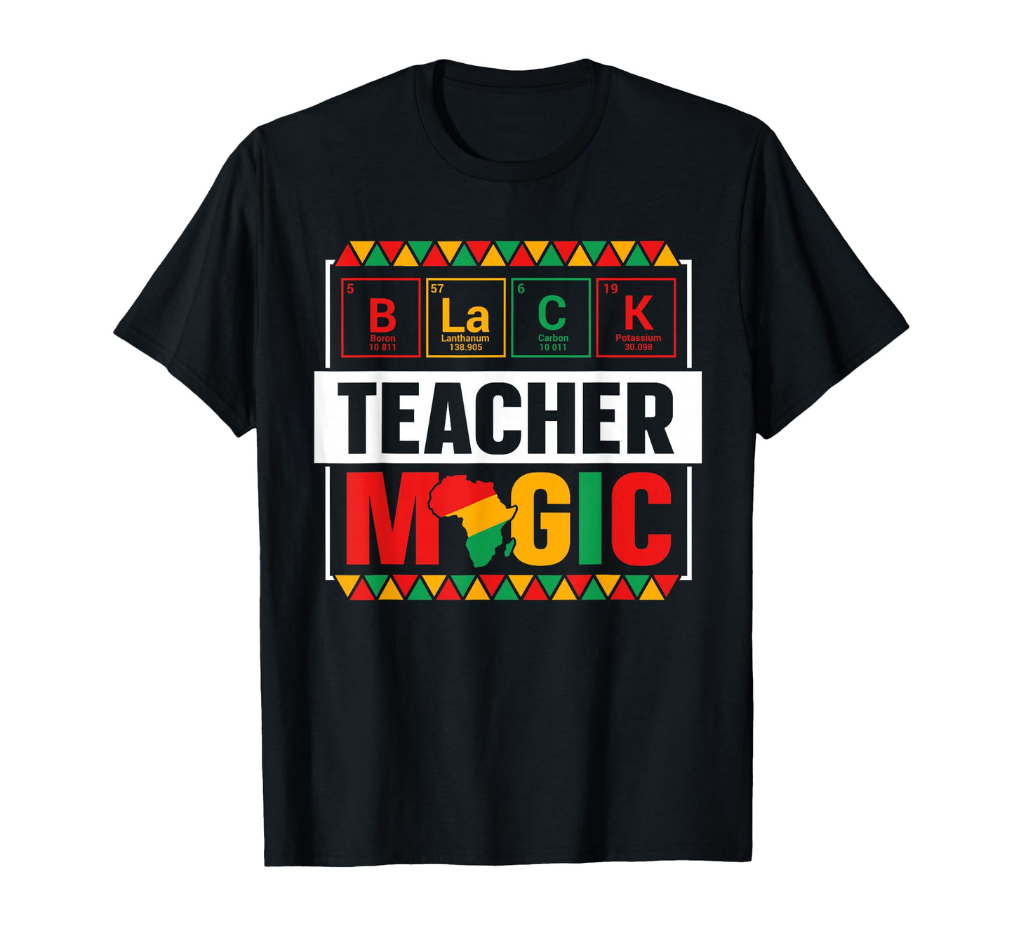 Black Teacher Magic Black History Month Teacher Mens Womens T-Shirt