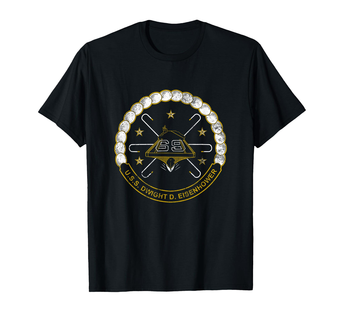 USS Dwight D. Eisenhower CVN-69 Aircraft Carrier Veteran T-Shirt