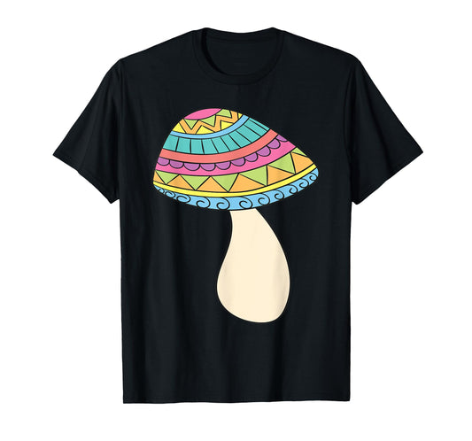 PSYCHEDELIC MUSHROOM T-Shirt Trippy Fungi Rainbow Tee Shirt