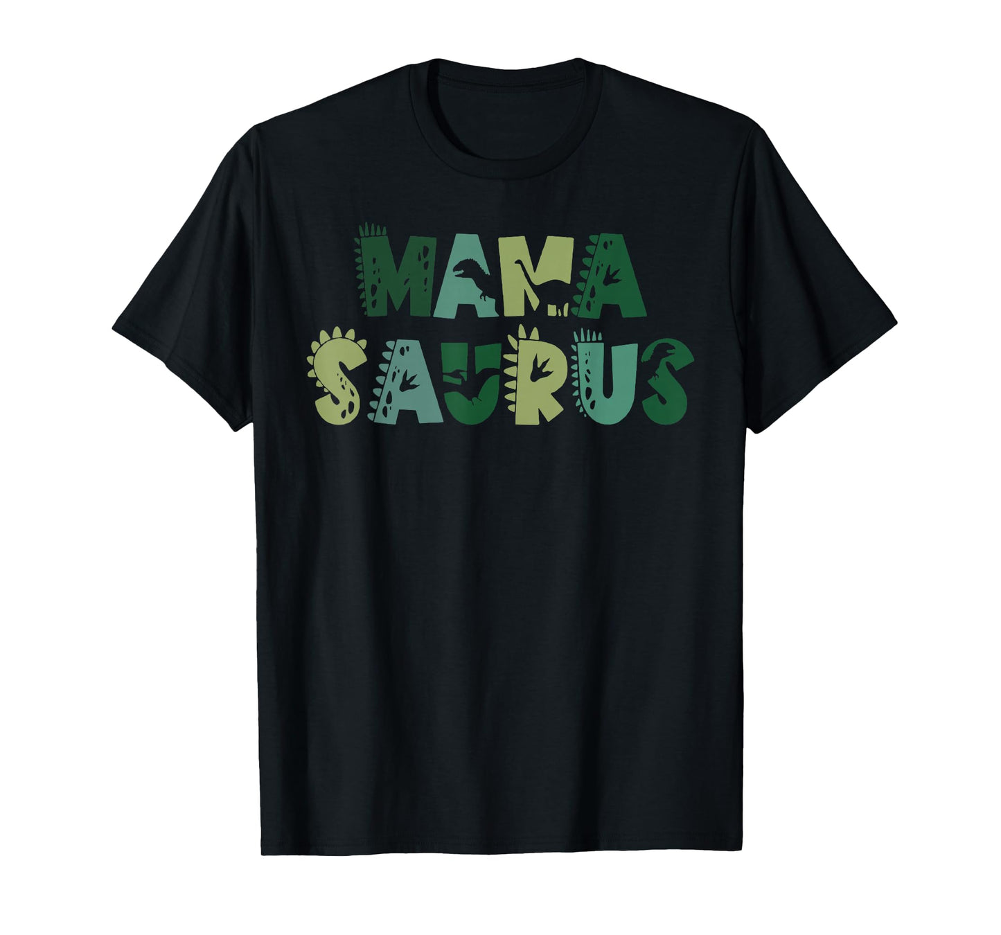 Mama Saurus Mom Dinosaur Three Rex Birthday Boy Girl Family T-Shirt
