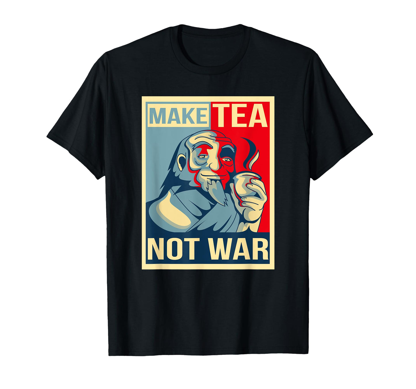 Make Tea Not War. Tealover Japanese Buddha Herbal Peace T-Shirt