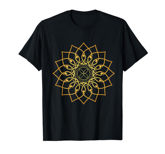 Prana Art Yoga Mandala Sacred Energy Geometry Meditation T-Shirt