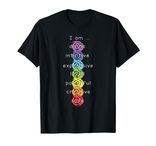 7 Chakras Namaste Meditation Yoga T-Shirt