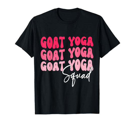 Goat Yoga Squad Funny Goat Yoga T-Shirt