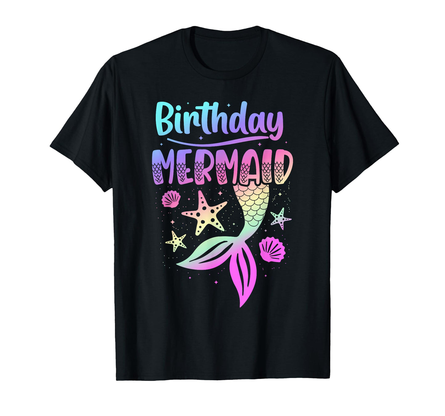Birthday Mermaid Party Teen Girl Mermaid Women T-Shirt