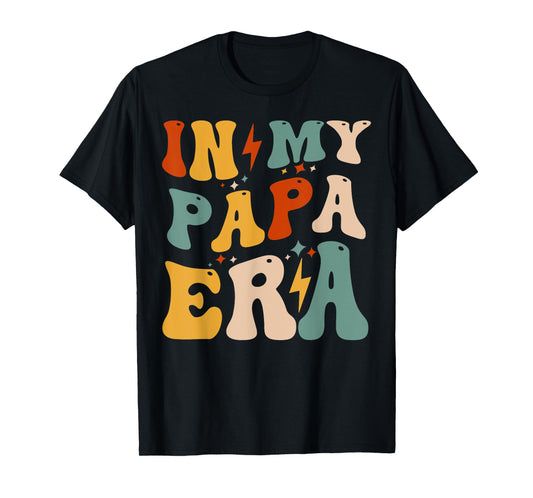 Retro Groovy In My Papa Era Funny Father's Day For Mens T-Shirt