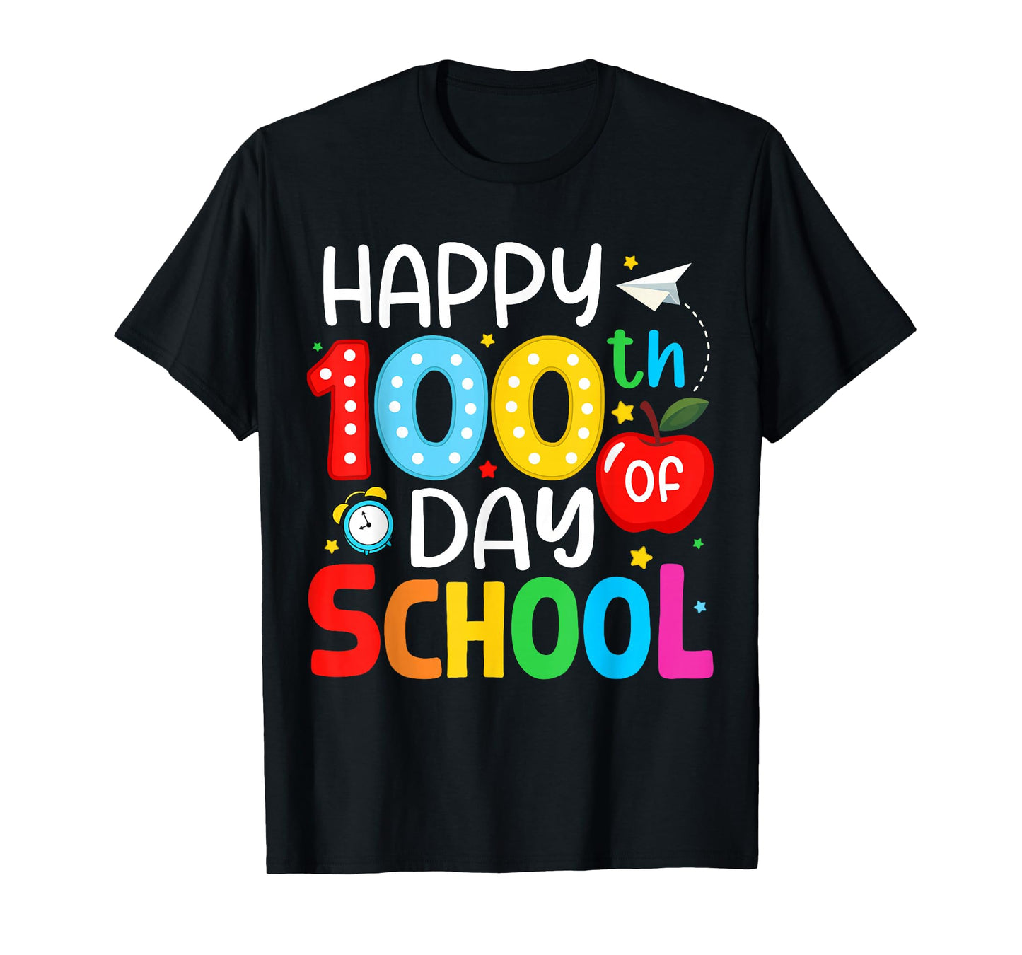 Happy 100 Day of School for Girl Teacher Adult Kid 100th Day T-Shirt