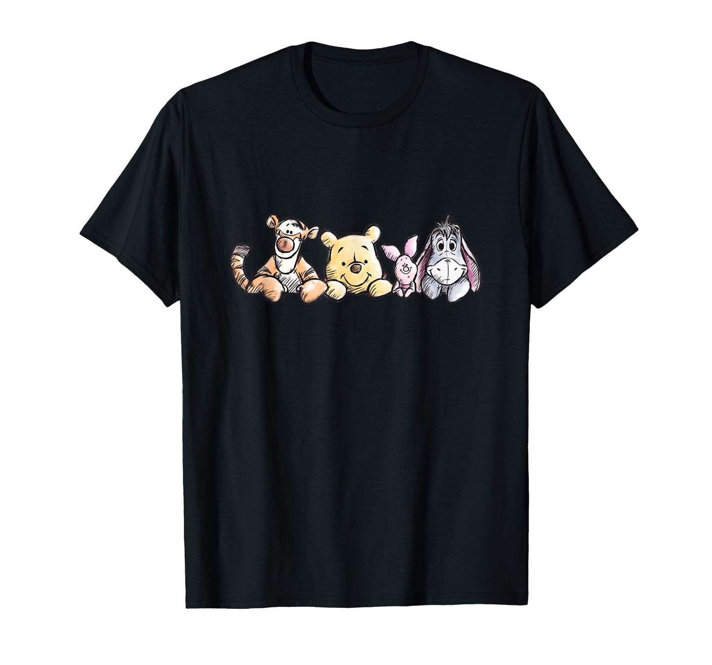 Disney Winnie The Pooh Sketch Style T-Shirt