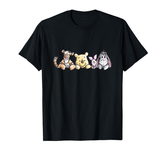 Disney Winnie The Pooh Sketch Style T-Shirt