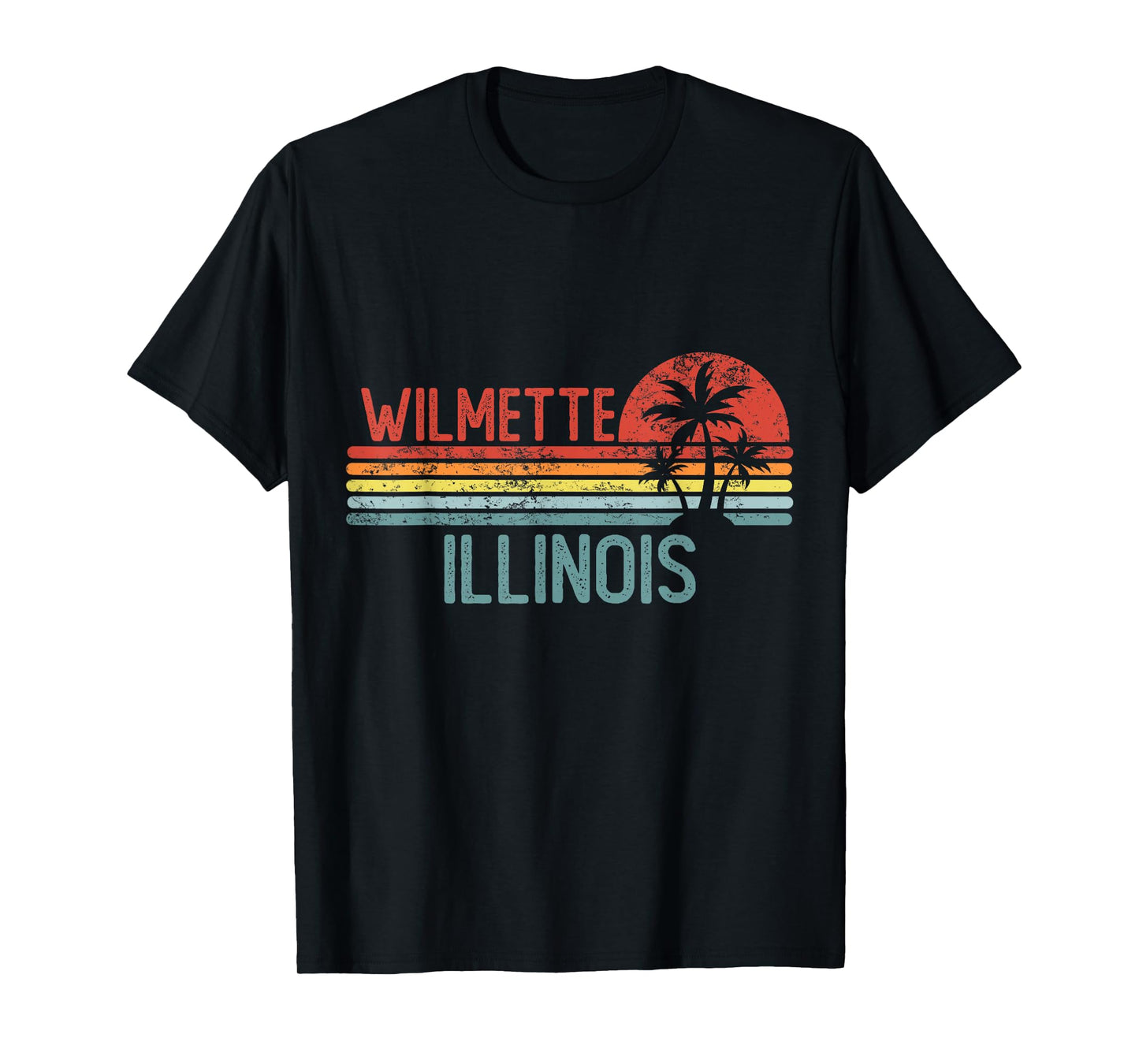 Wilmette Illinois Funny USA City Trip Home Roots T-Shirt