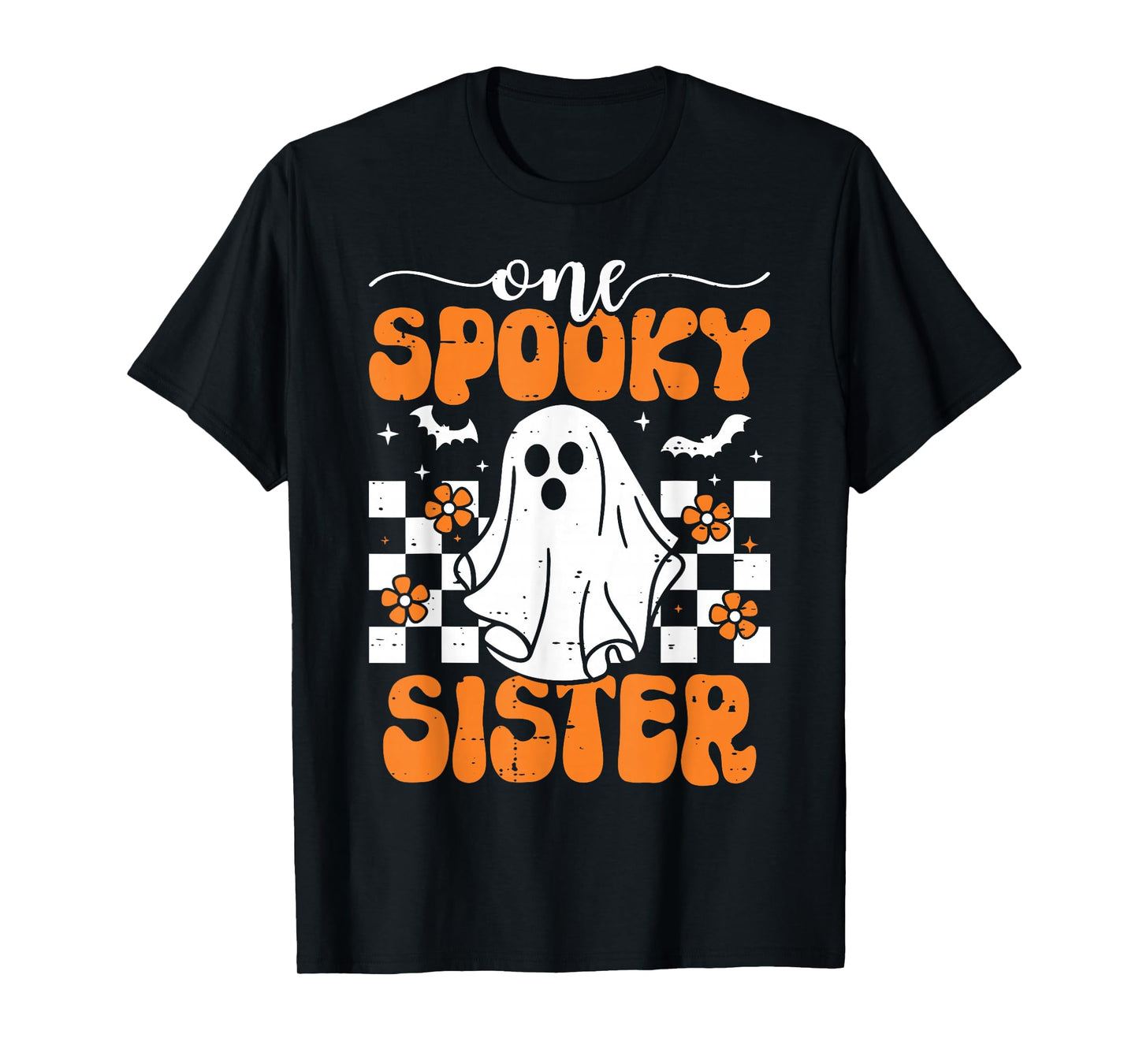 One Spooky Sister Matching Family Halloween Costumes T-Shirt