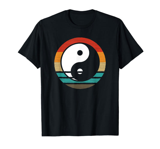 Yin Yang Retro Style Vintage T-Shirt