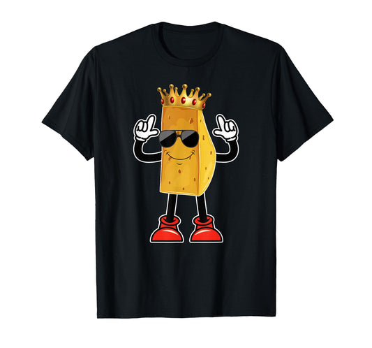 Cheese Tee For Cheese Lover Cheese in Sunglasses Crown T-Shirt