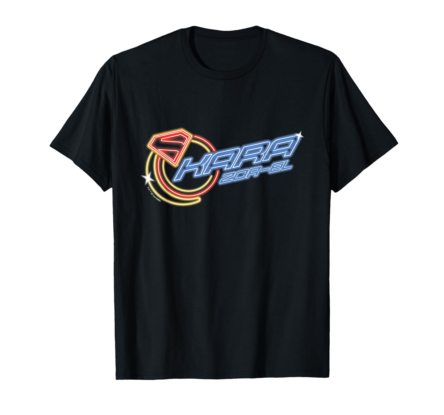 Supergirl 2026 Neon Glow Kara Zor-El Sign T-Shirt