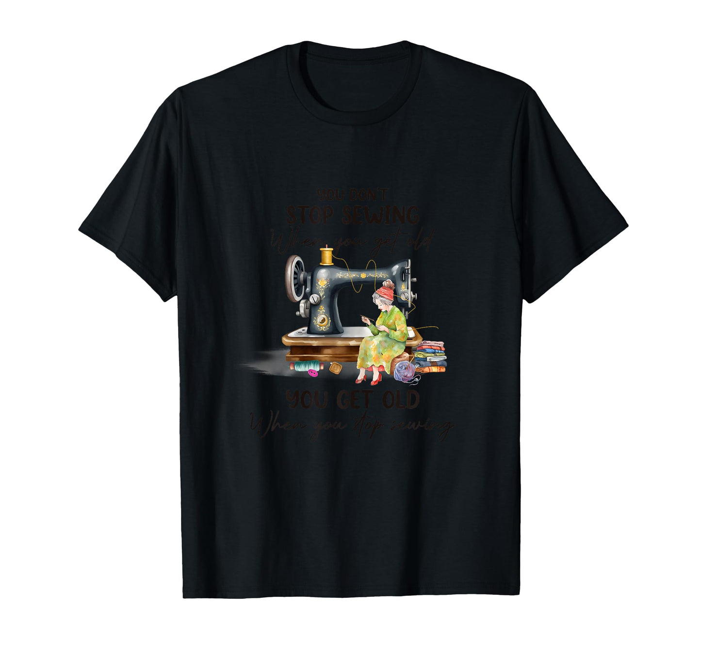 Quilting Yarn Graphic Design Seamstress Sewing Themed T-Shirt