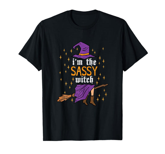 Halloween Im The Sassy Witch Funny Costume Women Girls Kids T-Shirt