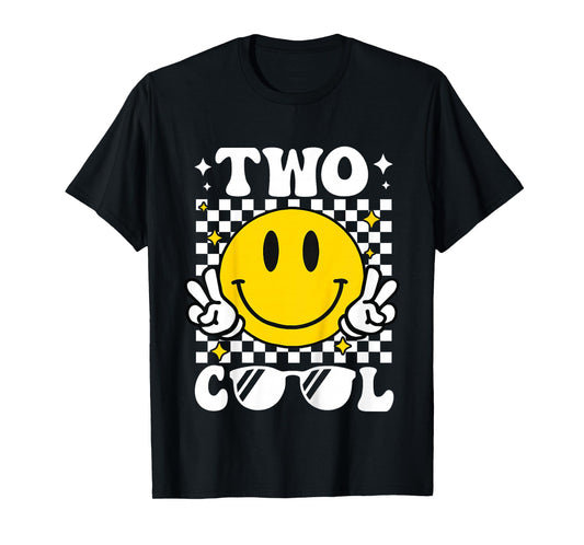 Kids Two Cool 2 Years Old Birthday For Boy Birthday Party Boys T-Shirt