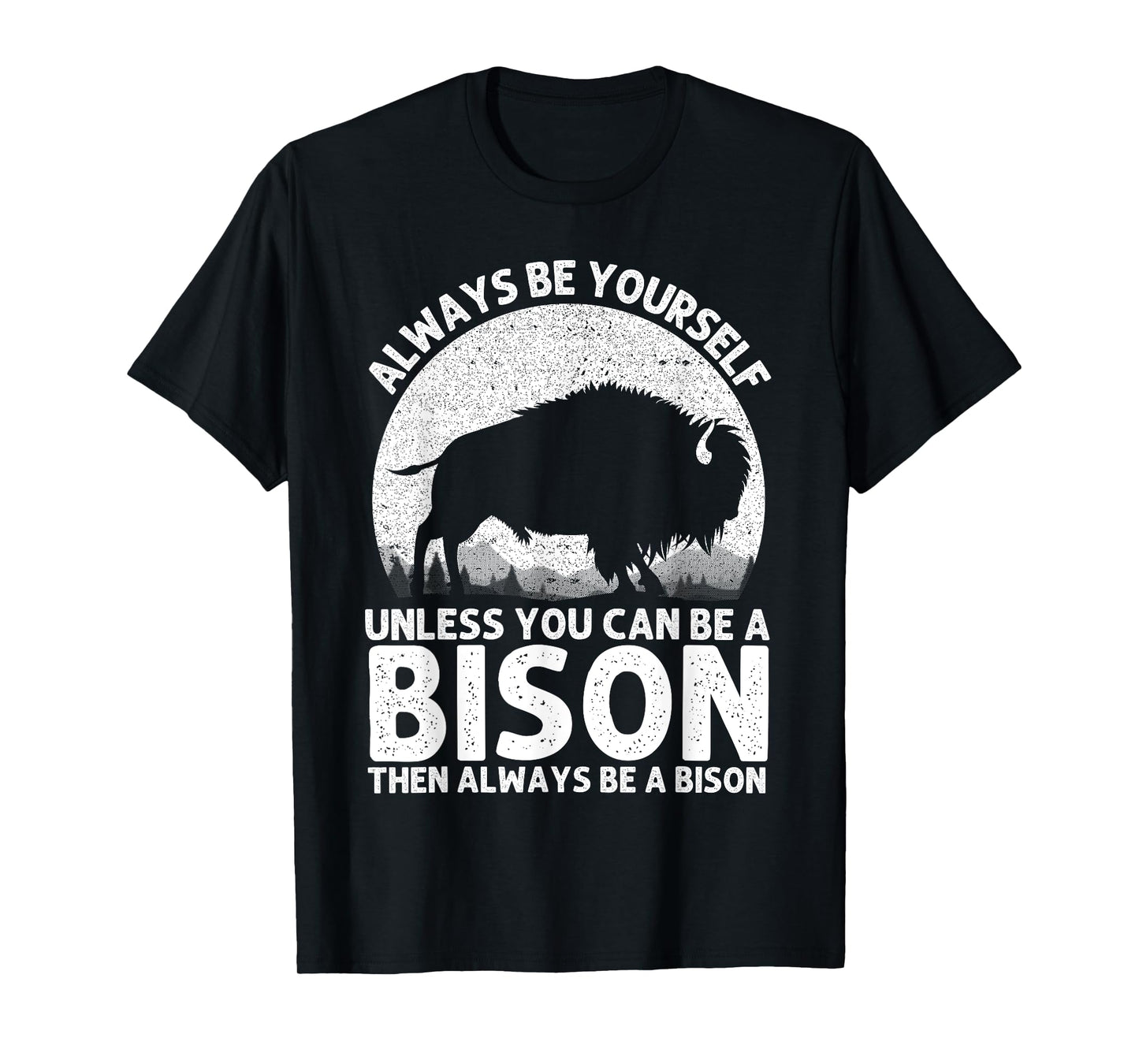 Cool Bison Design For Men Women Buffalo Animal Lovers Bison T-Shirt