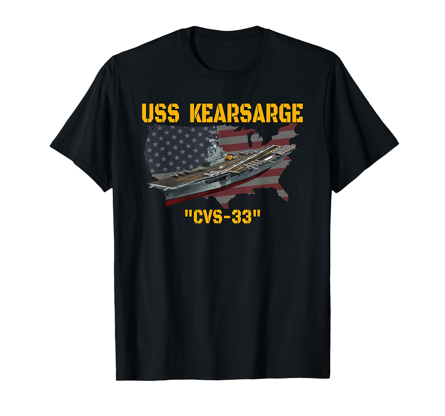 Aircraft Carrier USS Kearsarge CVS-33 Veteran Day Father Day T-Shirt