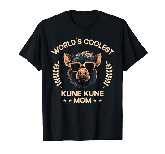World's Coolest Pig Mom Mama - Women Farmer Kune Kune T-Shirt