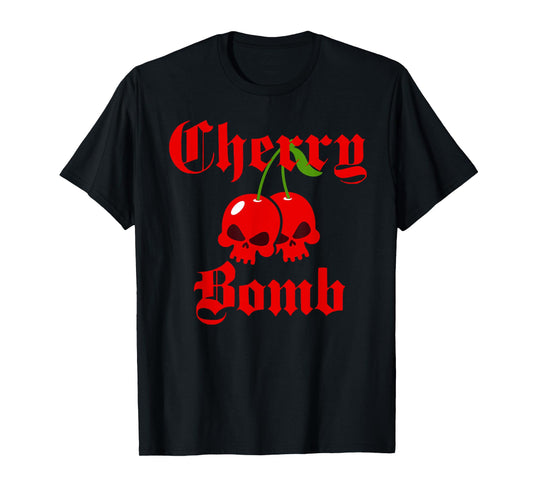 Old English Cherry Bomb Skulls T-Shirt