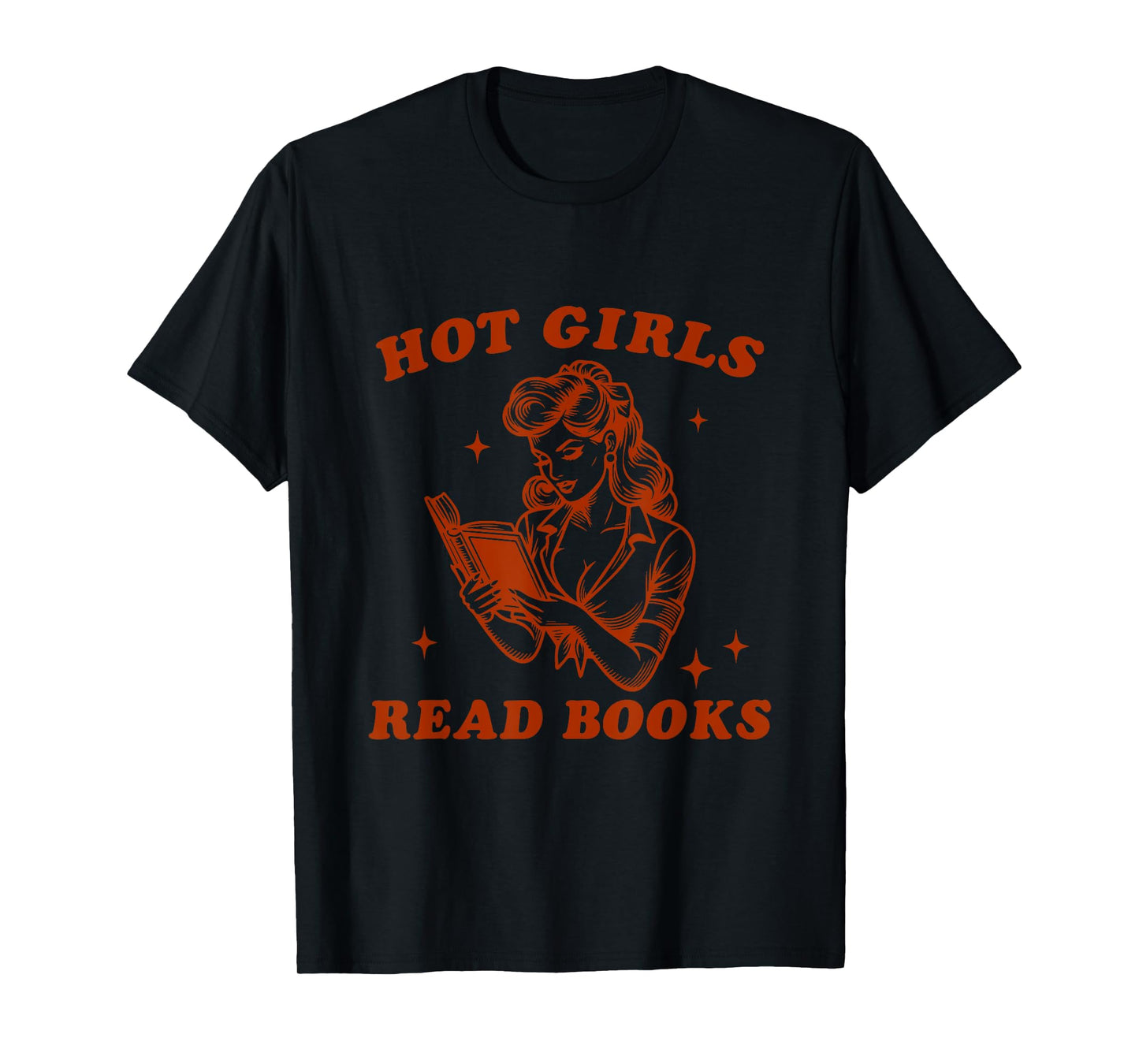 Vintage Hot Girls Read Books Librarian Book Reader T-Shirt
