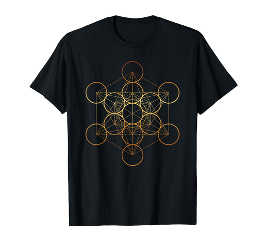 Metatron's Cube, Sacred Geometry T-Shirt Fruit of Life T-Shirt