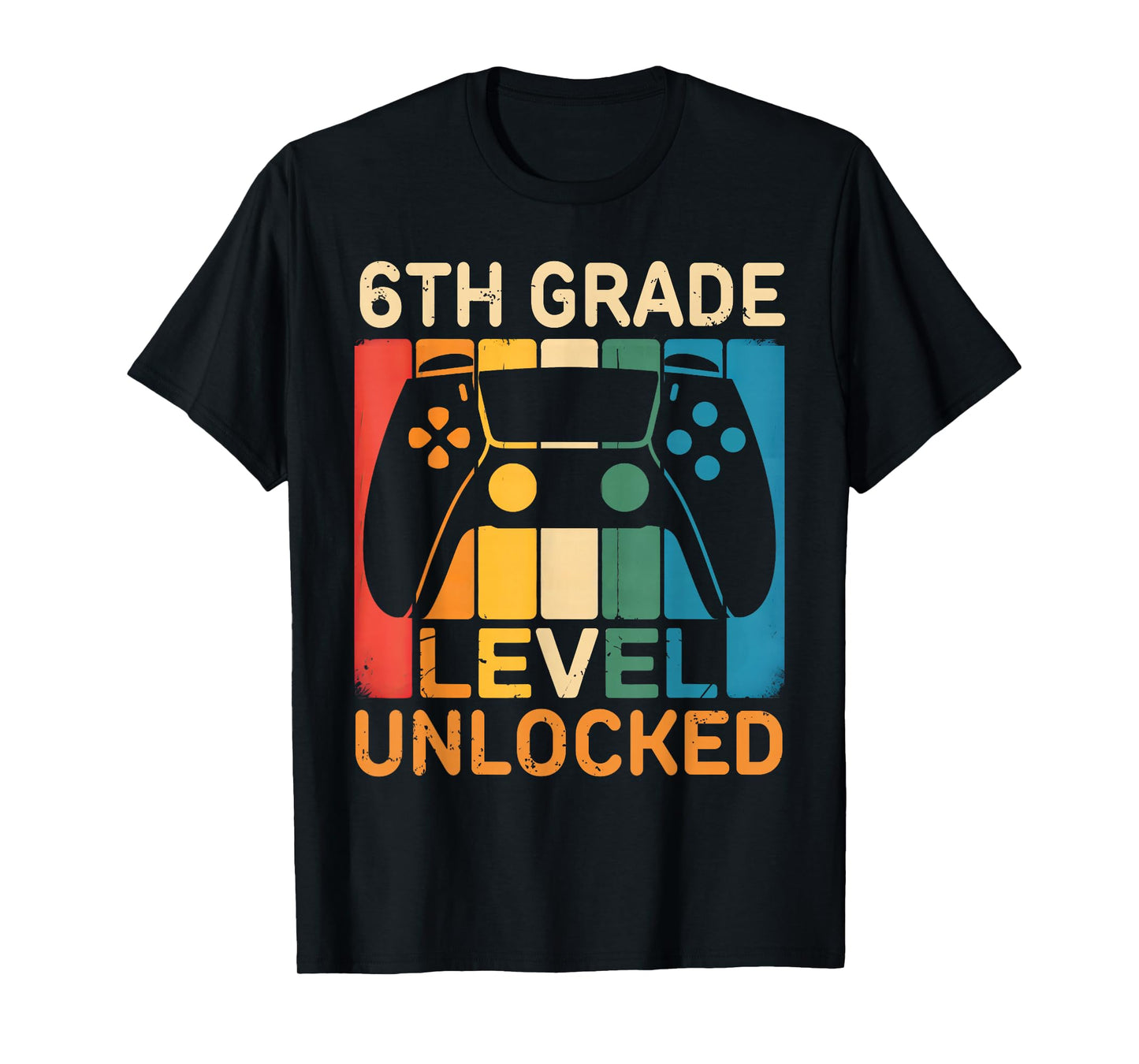 Hello 6th Grade Level Unlocked Video Game Back to School Boy T-Shirt