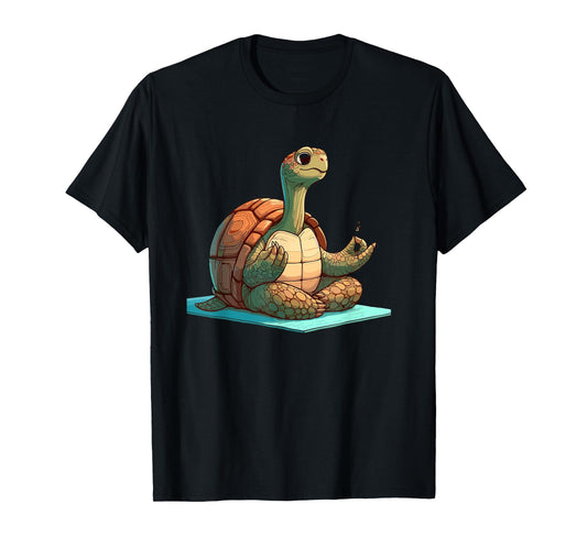 Meditation Tortoise Turtle Yoga Pose Relaxing Animal T-Shirt