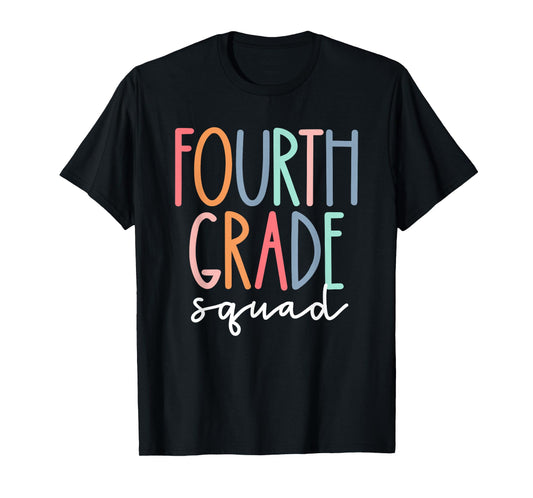 Fourth Grade Squad 4th Teacher Crew Back To School Team T-Shirt