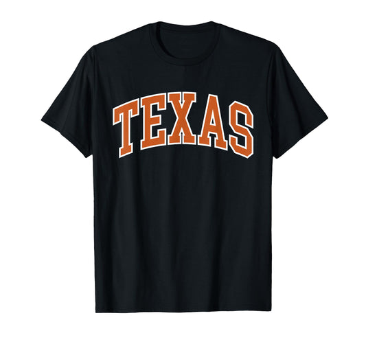 Vintage Texas Orange Men Texas Women Retro Classic TX Tee T-Shirt