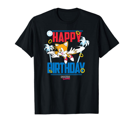 Sonic The Hedgehog Birthday Happy Birthday Tails Big Poster T-Shirt