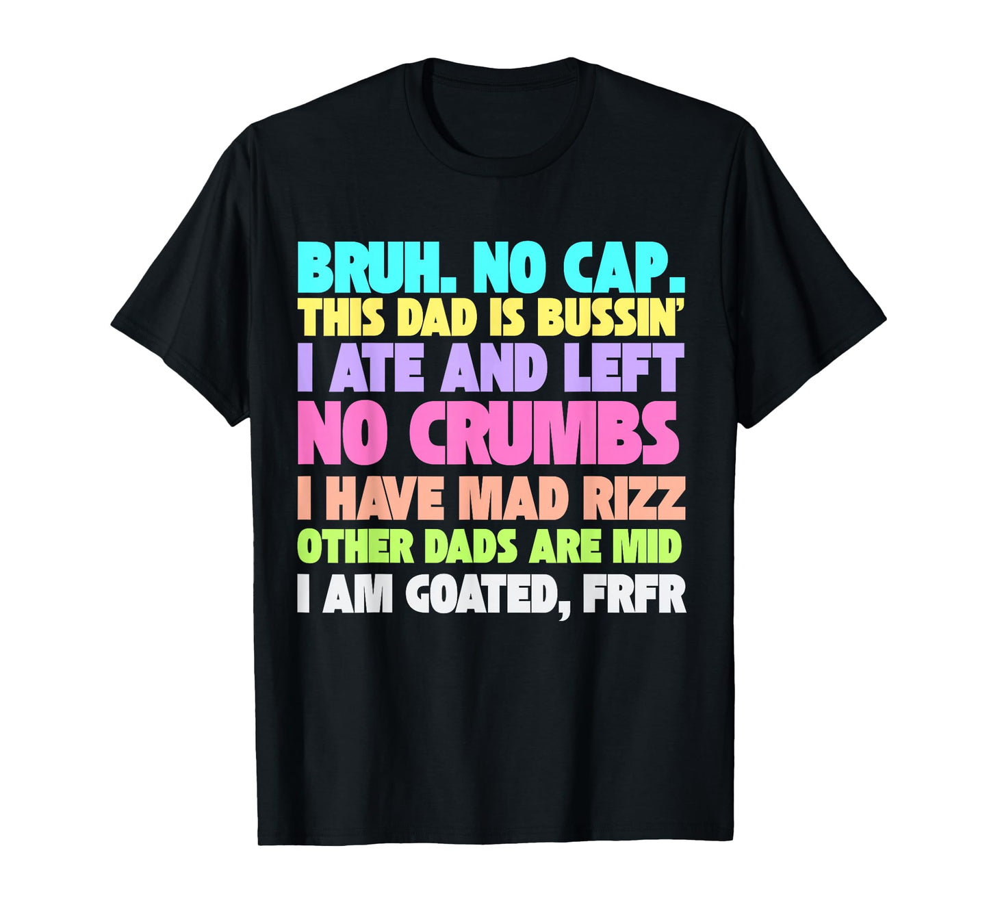 Gen A Slang Fathers Day 2025 Funny Generation Alpha Gag T-Shirt