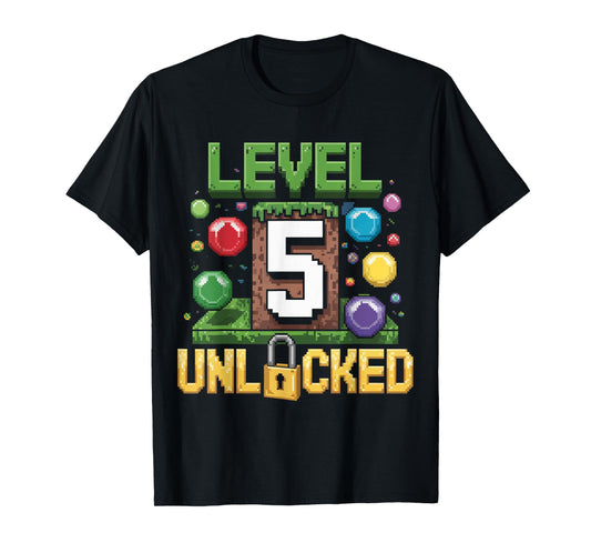 Birthday Children's Shirt Level 5 Unlocked 5 T-Shirt