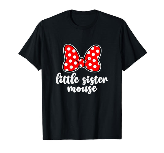 Kids Little Sister Mouse Bow Family Vacation -Youth, Toddler T-Shirt