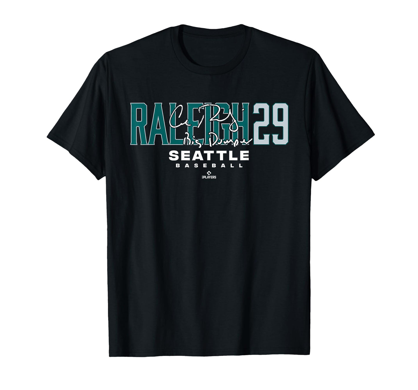 Name Number City Cal Raleigh 29 Seattle Baseball MLBPA T-Shirt