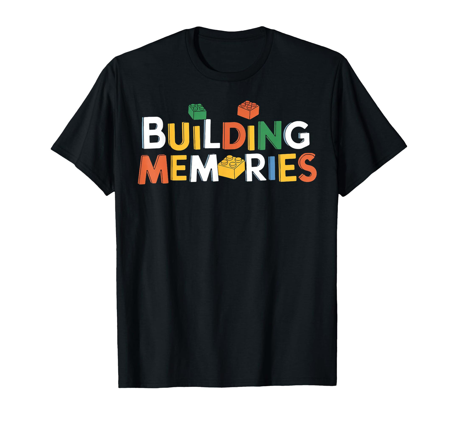 Building Memories Brick Builder Kids Bricks Building Blocks T-Shirt