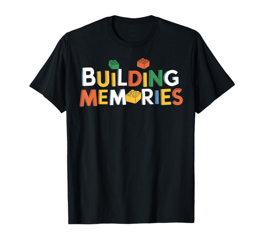 Building Memories Brick Builder Kids Bricks Building Blocks T-Shirt