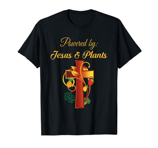 Christian Shirt Jesus and Plants Vegan Vegetarian Christian T-Shirt