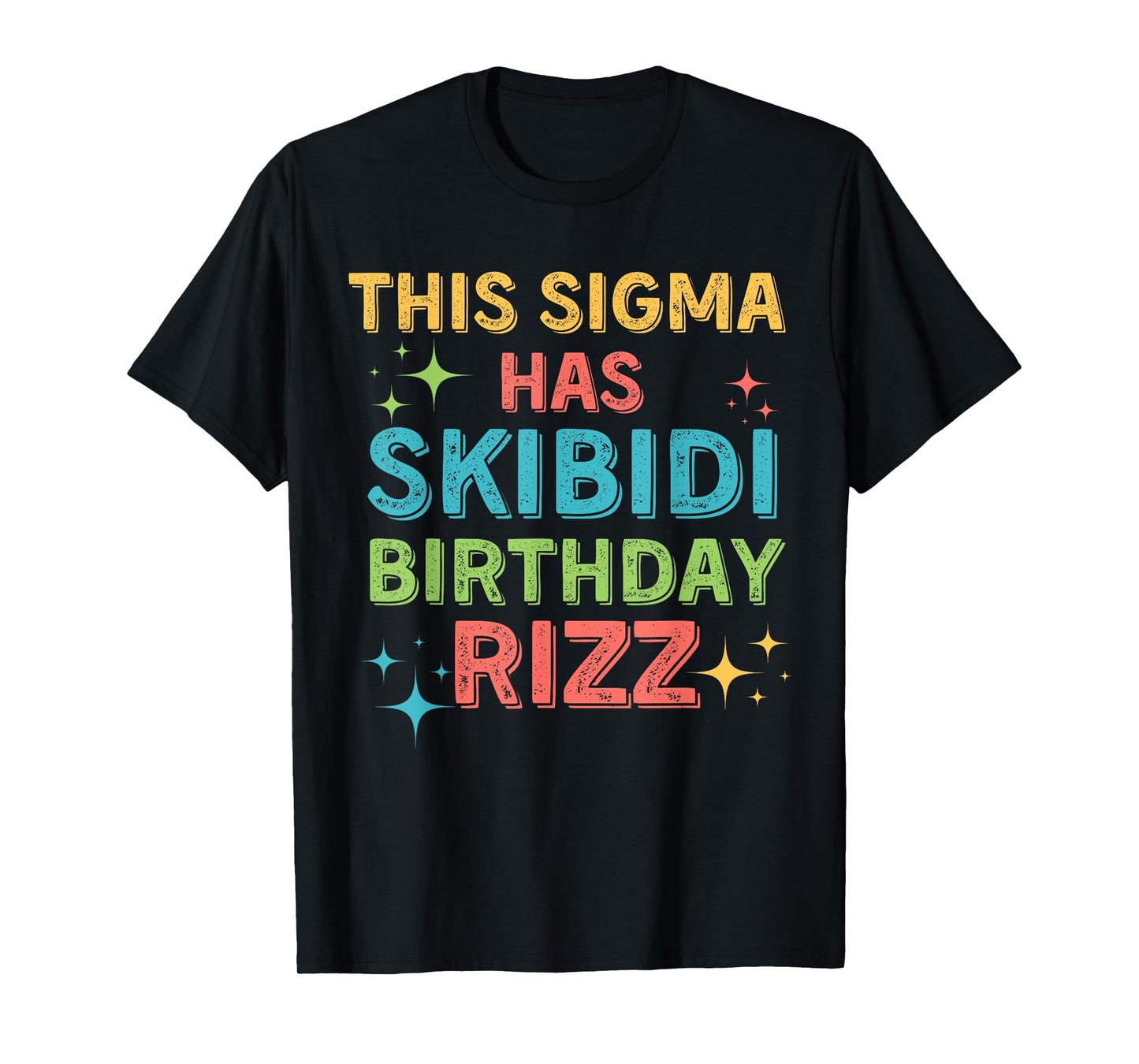 Funny Birthday Shirt - Skibidi Birthday Rizz - Middle School T-Shirt