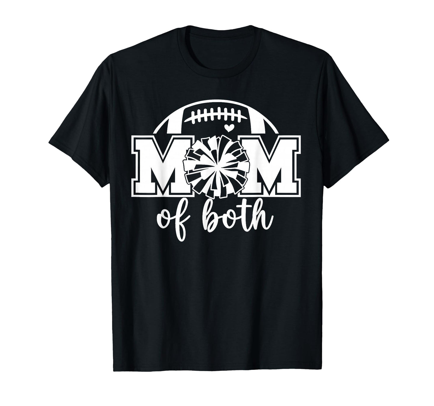 Cheer Mom of Both Game Day Football Tis The Season T-Shirt
