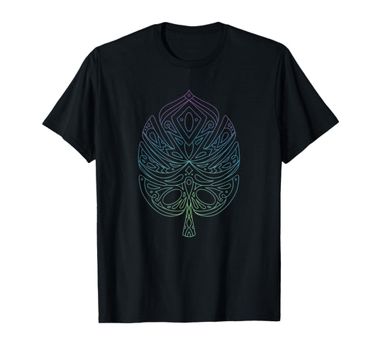 Spiritual Monstera Yoga Meditation Monstera Leaf T-Shirt
